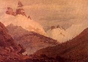 John Robert Cozens Between Chamonix and Martigny Sweden oil painting reproduction